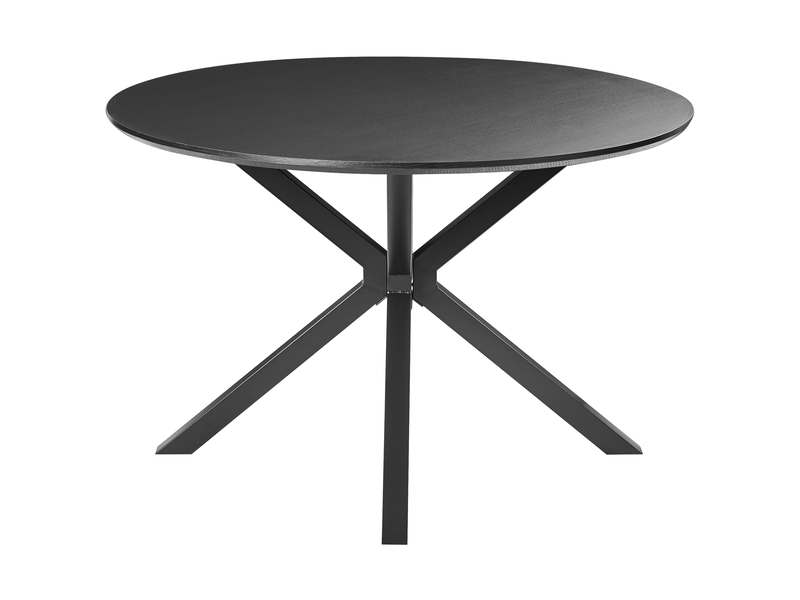  Table de repas fitzroy noir 120 cm 120 cm  - Conforama D