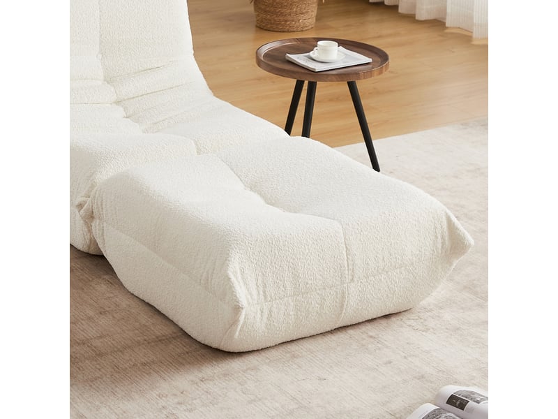  Les repose-pieds en chenille complètent les canapés de tous styles ; repose-pieds de canapé togo, bancs à chaussures élégants DE24022-O-XNR-BG - Conforama E