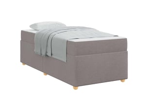 Lit simple 80x200 cm coloris taupe