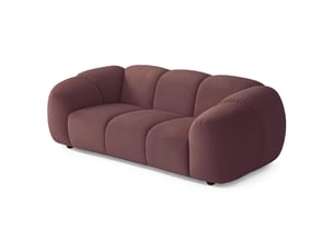 Selsey millma - canapé - 180 cm - velours rose