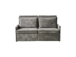 Canapé convertible 3-en-1 avec dossier réglable et usb - poches latérales chenille gris 172,5 × 71 × 95 cm