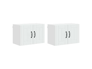 Meuble mural de cuisine | armoire de cuisine 2 pcs blanc bois d'ingénierie shl1022