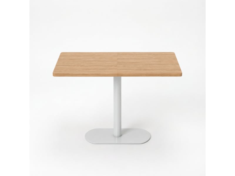  Table à manger rectangulaire 6 personnes effet chêne et blanc 120 x 70 x 75 cm T5828P578033 - Conforama A
