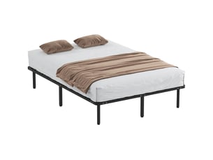 Lit avec rangement 140x190 cm <strong></strong> <strong></strong> coloris noir