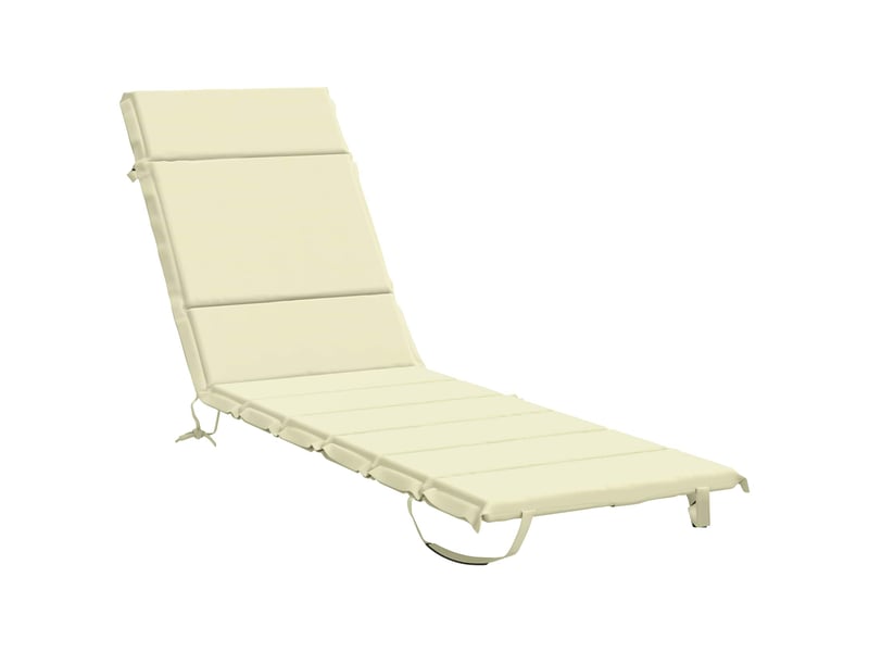 Coussin de transat, coussin pour bain de soleil gemert 100 % polyester crème 200 x 60 x 3 cm cf56145 - Conforama A
