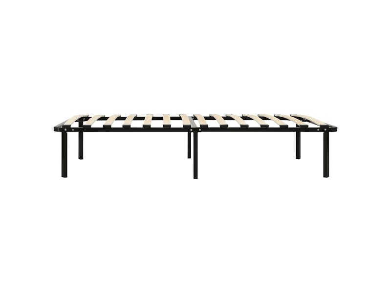  Lit simple- lit adulte -  cadre de lit noir métal 100x200 cm  - Conforama C