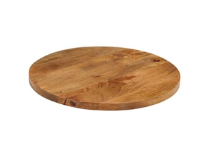 Dessus de table - plateau de table - dessus de bureau ø 40x2,5 cm rond bois de manguier massif