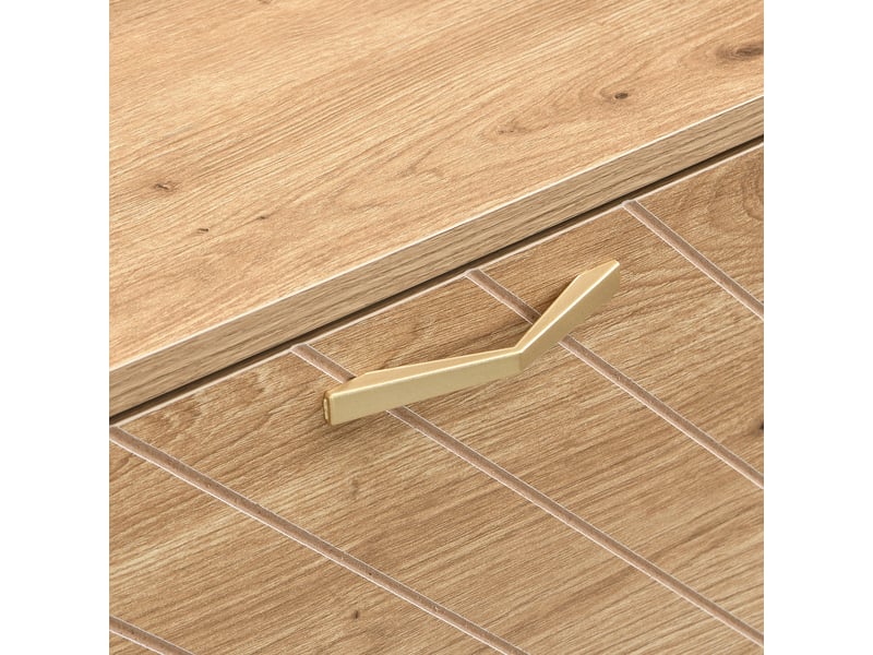  Meuble à chaussures étroit 108,5 x 24 x 100 cm, armoire rangement 4 portes pour petit couloir, capacité optimale et design contemporain en imitation bois  - Conforama R