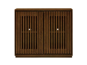Buffet 2 porte(s) - 99 cm coloris bois foncé