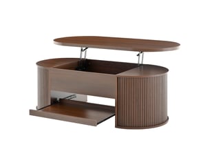 Table basse coloris bois foncé <strong></strong> <strong></strong> - 55 cmx110 cm