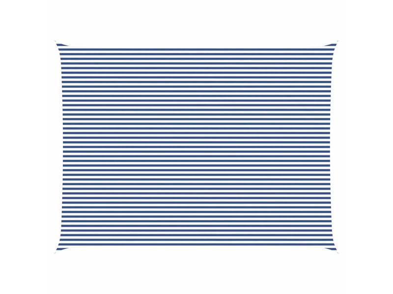  Voile d'ombre - voile d'ombrage - voile parasol bleu et blanc 6 x 8 m 100 % polyester oxford  - Conforama A