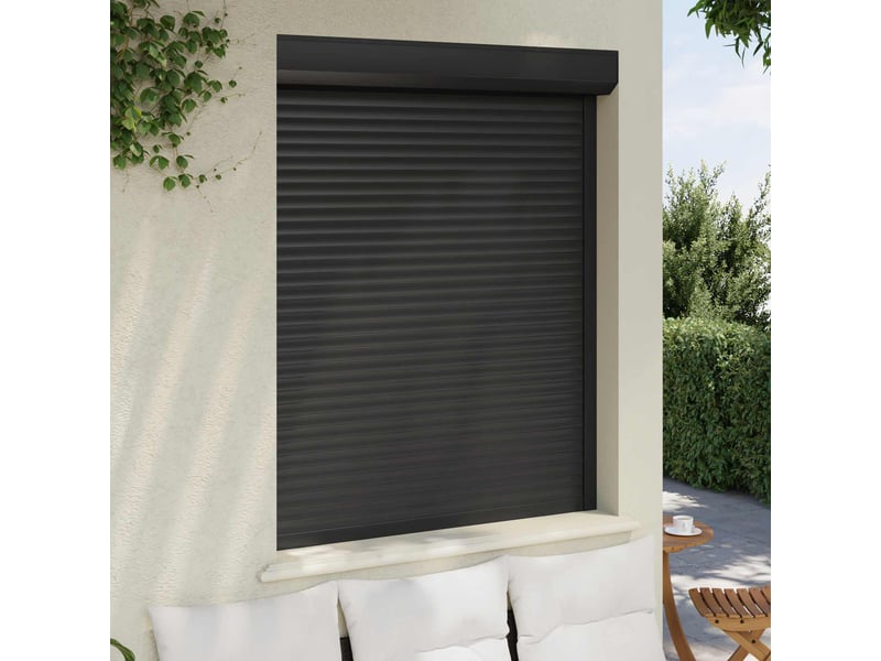  Store enrouleur, store roulant anthracite 120 x 150 cm aluminium et polyuréthane cf47236  - Conforama C