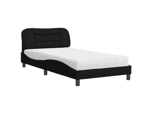 Lit simple 100x200 cm coloris noir