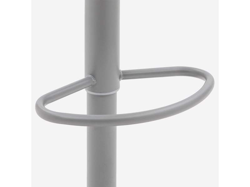  Lot de 2 tabourets de bar hauts pivotants et réglables bora bora - gris  - Conforama E
