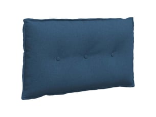 Coussin de dos, coussin de dossier bleu 80 x 19 x 50 cm tissu cf54535