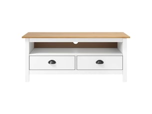 Meuble tv coloris blanc 110 cm   