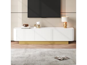 Meuble tv coloris blanc 170 cm <strong></strong> <strong></strong>