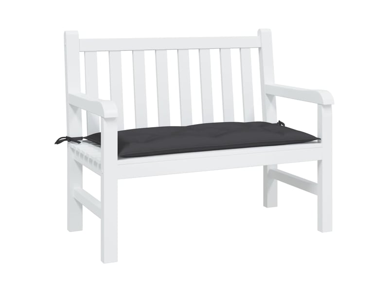  Coussin de banc de jardin, coussin d'assise noir 100x50x7 cm tissu oxford cf52771  - Conforama B