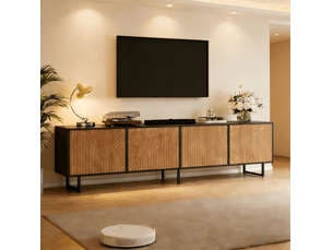 Meuble tv coloris bicolore 180 cm <strong>WISHDOR</strong> <strong></strong>