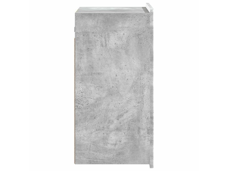  Armoire murale salon, meuble de rangement gris béton 59 x 31 x 64 cm bois d'ingénierie  - Conforama E