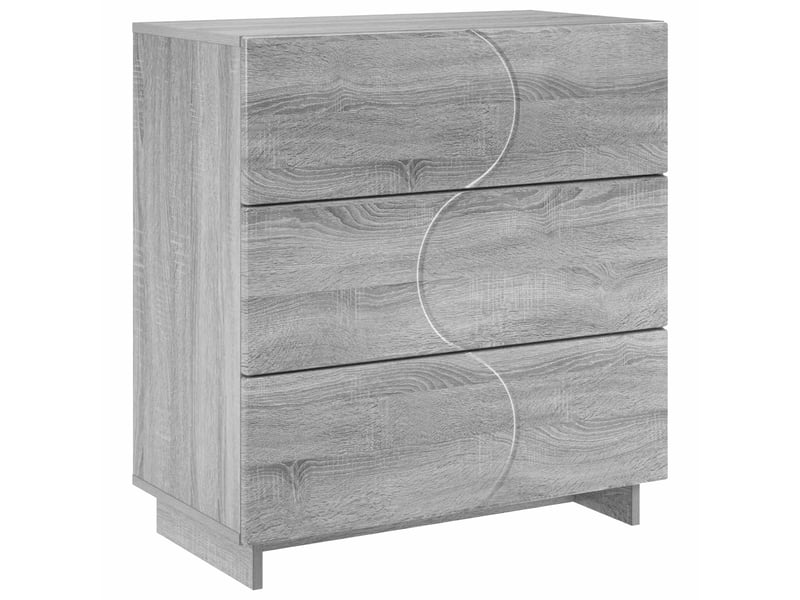 Buffet salon, buffet de rangement sonoma gris 70x38x75 cm bois d'ingénierie - Conforama A