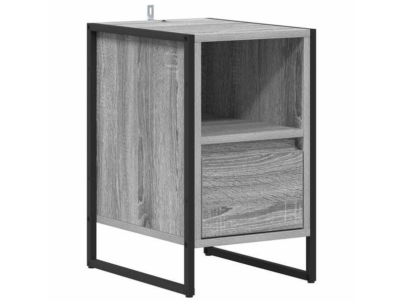  Table de chevet - cabinet de chevet - table de nuit 2 pc gris sonoma 39,5 x 30 x 50 cm  - Conforama D