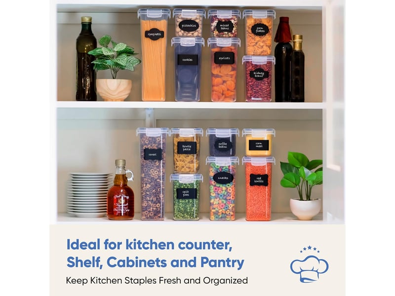 Lot de 24 boîtes de conservation hermétiques pour aliments – sans bpa  - Conforama C