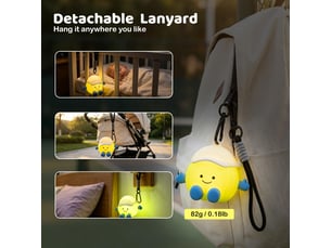 Veilleuse led ballon de tennis pour enfants, lampe rgb à 7 couleurs, rechargeable usb, tactile et à intensité réglable