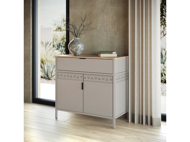  Vicco commode, grègechêne doré, 80x75.5cm  - Conforama C