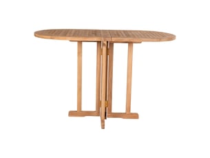 Table d'extérieur huelva en teck naturel 120x60x75 cm