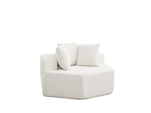 Fauteuil fixe HAVRYA  Tissu beige