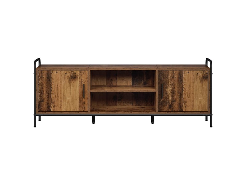  Meuble tv, table tv 133x33x50 cm bois ancien bois d'ingénierie  - Conforama D