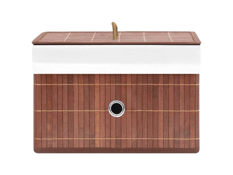  Boîtes de rangement en bambou 4 pcs marron  - Conforama E