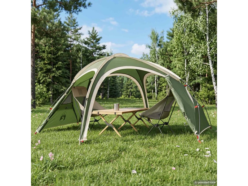  Tente de camping, tente de trekking avec housse de pluie résistante à l'eau shl50919  - Conforama C