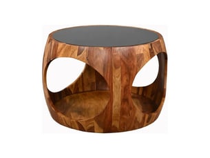 Table basse coloris bois clair MEUBLORAMA - 60 cmx60 cm