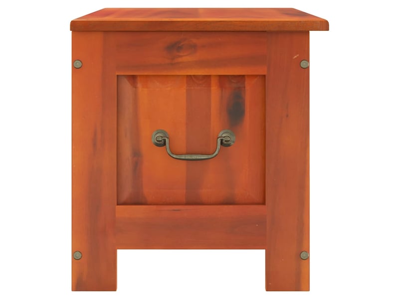  Coffre de rangement avec couvercle marron bois massif d'acacia shl8381  - Conforama E