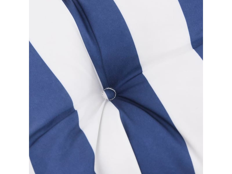  Coussin de banc de jardin, coussin d'assise rayures bleues et blanches 180x50x7cm cf52785  - Conforama E