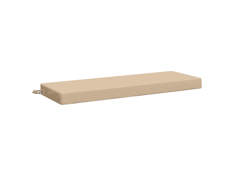  Lot de 2 coussins de banc, coussins d'assise soest 100 % polyester crème cf57222  - Conforama D