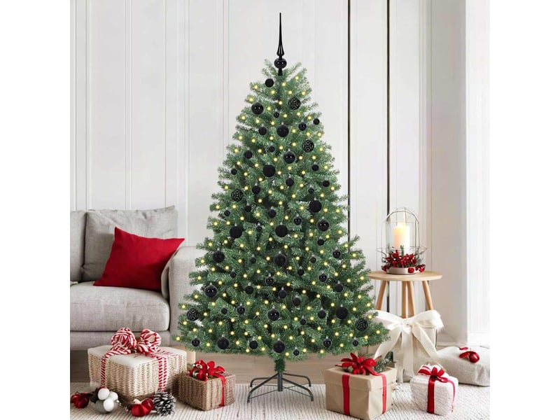  Sapin de noël - arbre de noël artificiel à branches articulées vert 180 cm  - Conforama B