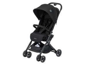 Poussette châssis compact lara 2 essential black pliage une main jusqu à 22 kg