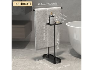 Porte-serviettes – porte-serviettes sur pied – porte-serviettes de bain ([avec plateau de rangement] 32 x 12 x 70 cm)