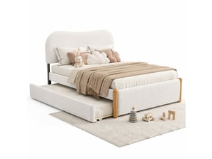 Lit gigogne 140x200 cm MAISENTIEL   coloris blanc