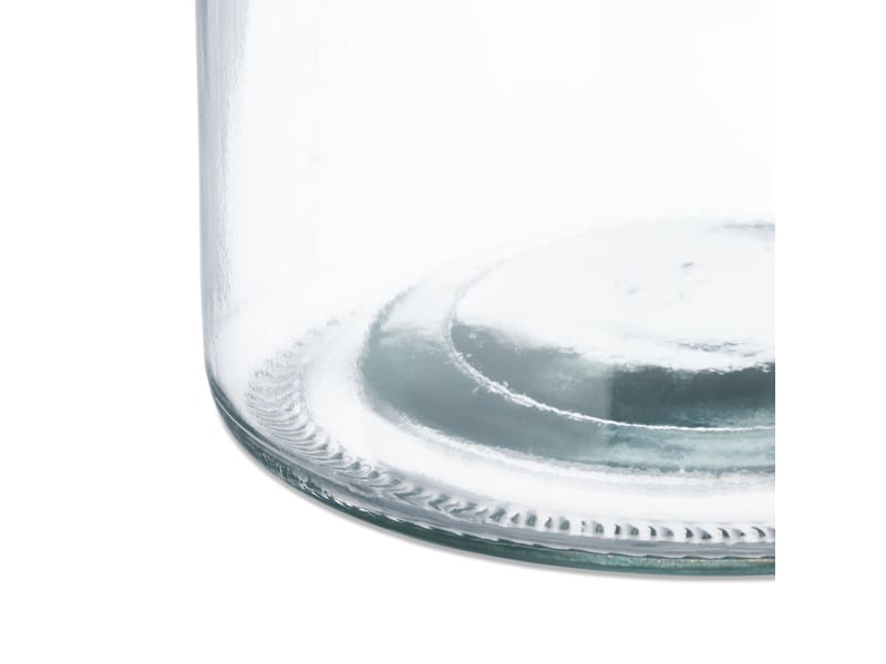  Lot de 12 photophores ronds décoratifs design intemporel extérieur intérieur 10 x 10 x 10 cm en verre transparent 13_0013554  - Conforama C