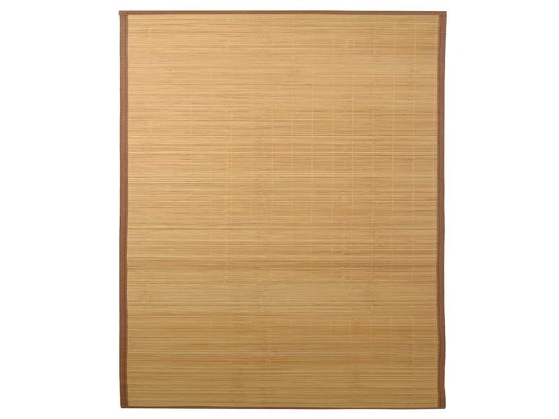 Tapis intérieur ; tapis de sol ; tapis en bambou 160x230 cm marron  - Conforama B