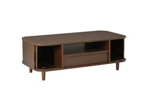 Table basse rectangulaire coloris marron ROLIPO  - 50 cmx100 cm