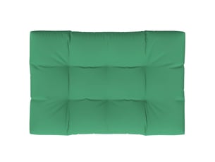 Coussin de palette, coussin de chaise, coussin de canapé vert 120x80x12 cm tissu cf55488