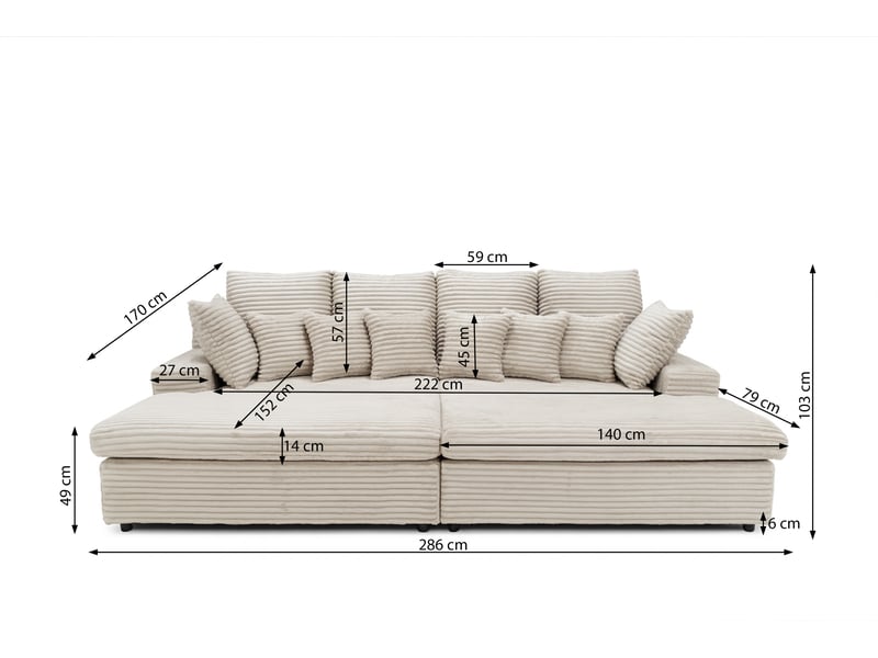 Canapé lazy tilia 39 vert foncé - Conforama C