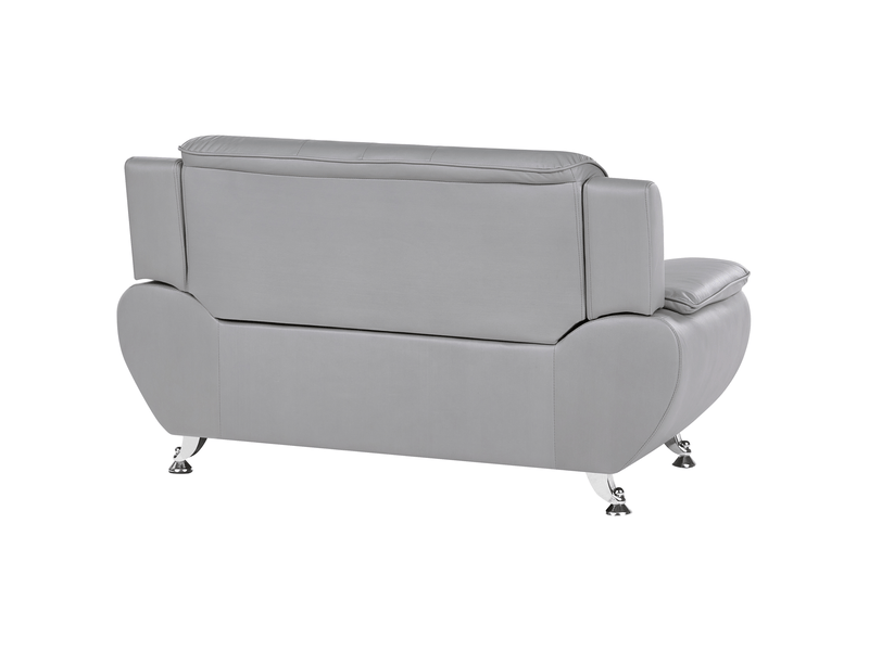 Canapé 2 places leira cuir pu gris - Conforama E