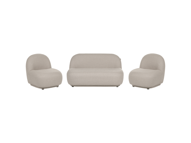  Ensemble de salon 4 places lovberg tissu beige  - Conforama A
