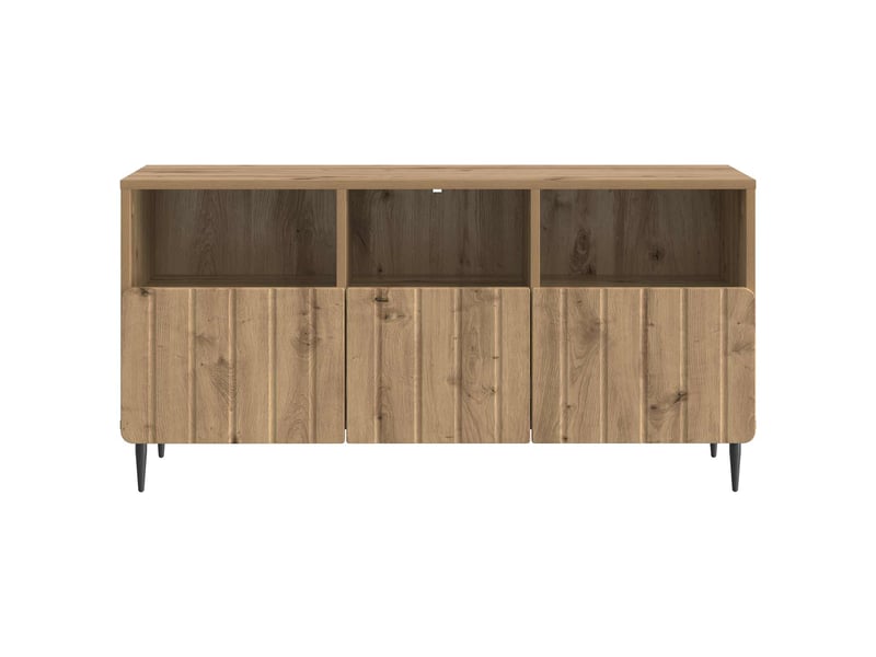  Meuble tv - banc tv - meuble de rangement 102 x 34,5 x 50 cm chêne artisanal bois d'ingénierie  - Conforama E